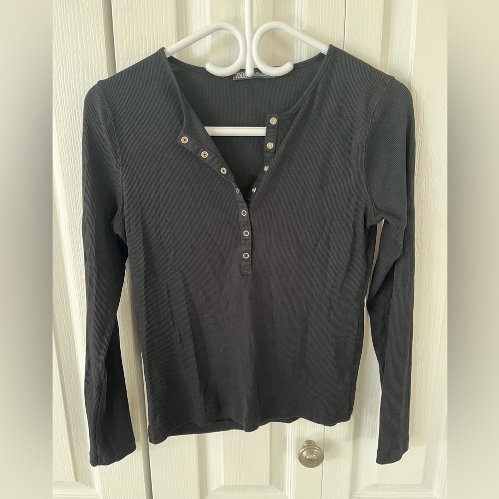 NWOT Zara Ribbed Long Sleeve